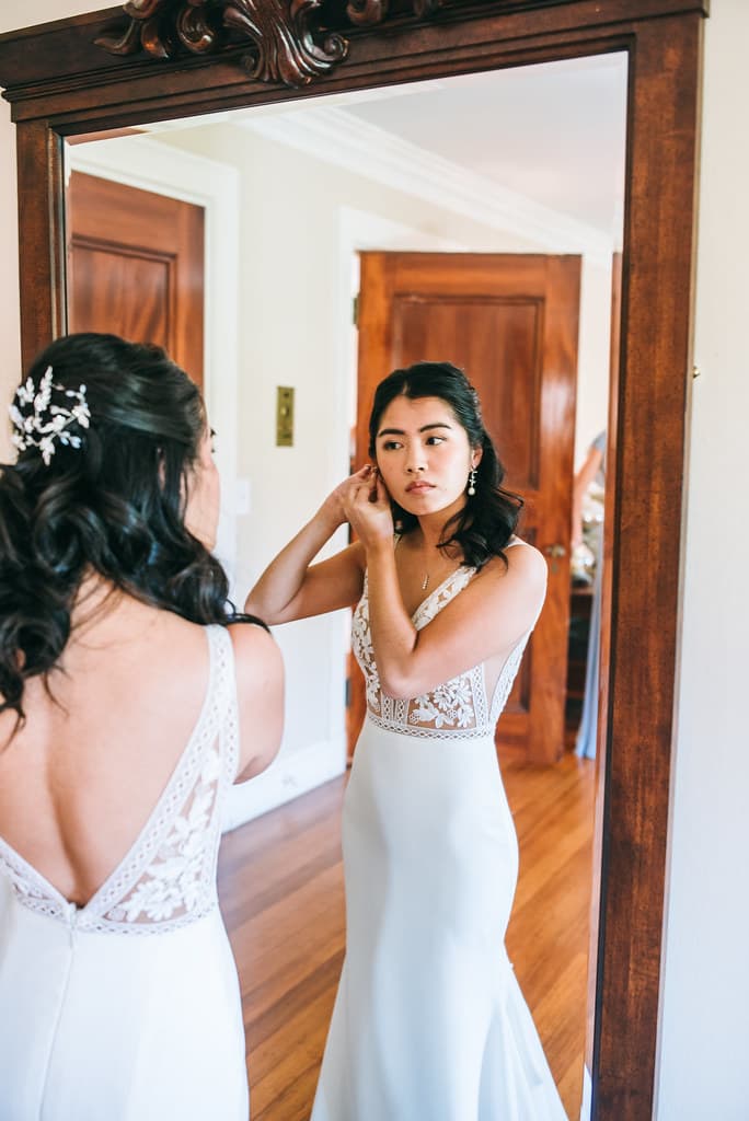 Katrina on her wedding day